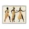 Stupell Industries Powerful Women Dancing African Glam Fashion Black Beige in Gray Frame Wall Art
